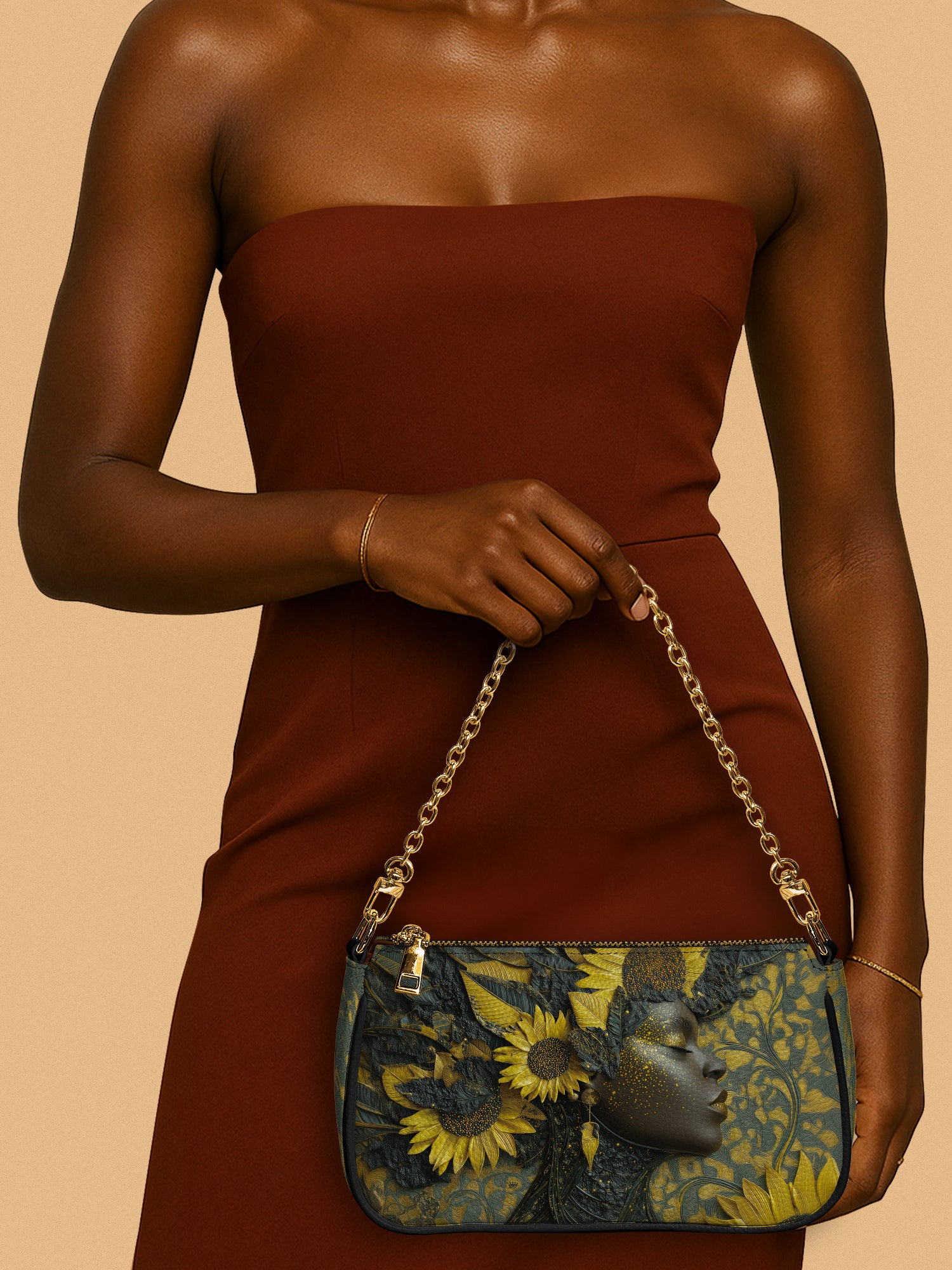 Sunflower Radiance Classic Zip Pochette QR0HH136