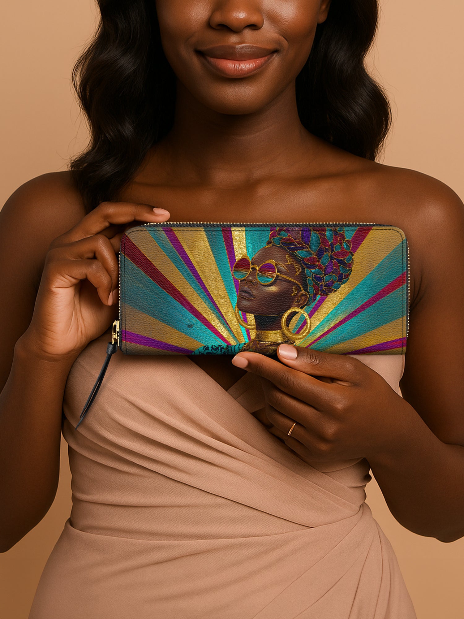Golden Radiance Slimline Zippy Wallet QR0XD424