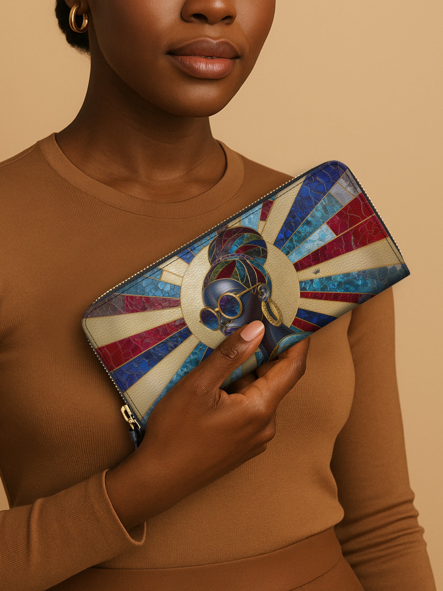 Stained Glass Diva Slimline Zippy Wallet QR0XD429