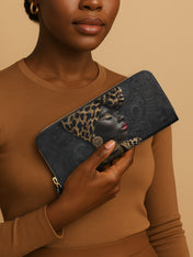 African Grace Slimline Zippy Wallet QR0XD478