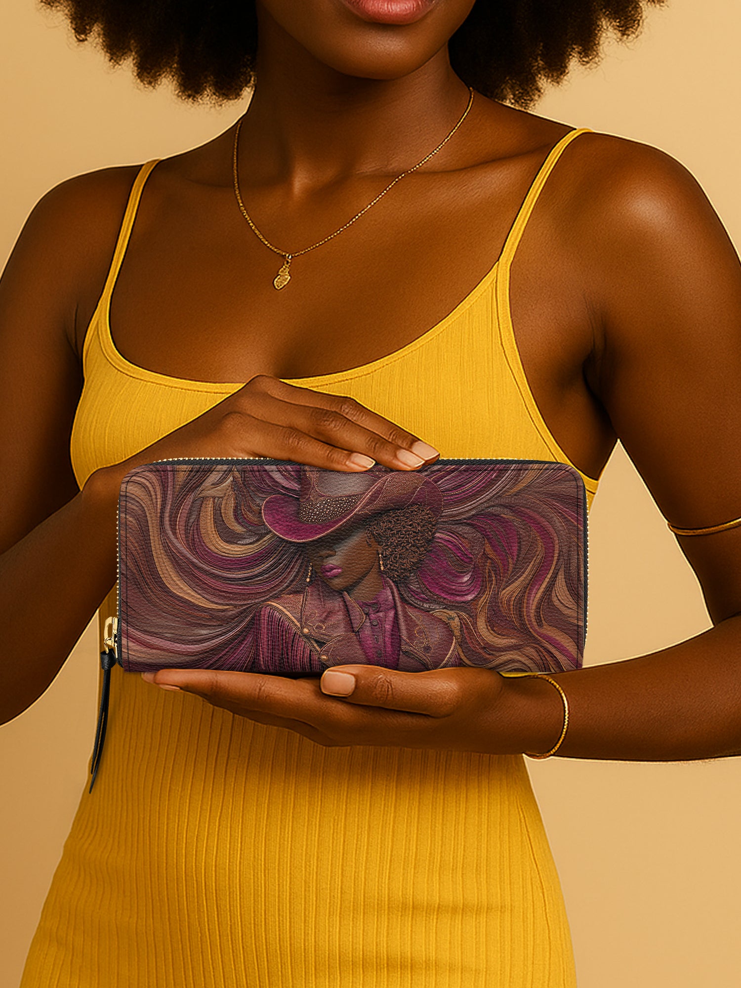 Radiant Melanin Slimline Zippy Wallet QR0TD228
