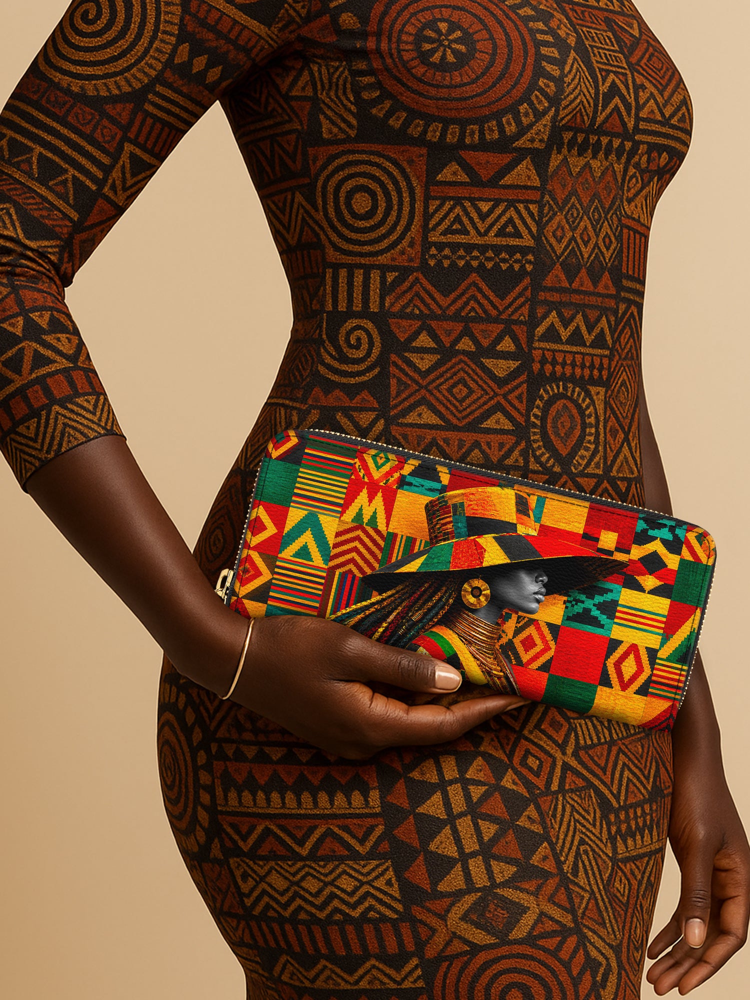 Kente Sovereign Slimline Zippy Wallet QR0TV276