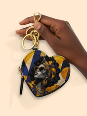 Stellar Grace Heart Coin Pouch Bag Charm QR0HH215