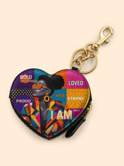 Ash Rebel Heart Coin Pouch Bag Charm QR0TD703