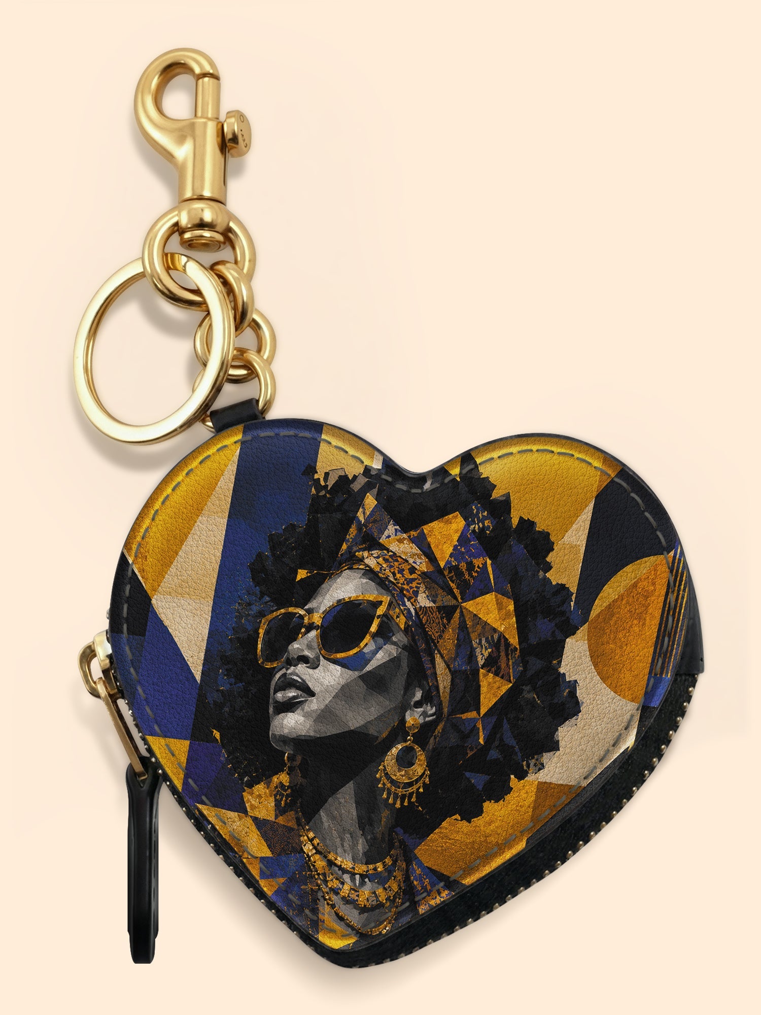🎁 Stellar Grace Heart Coin Pouch Bag Charm QR0HH215 (100% off)