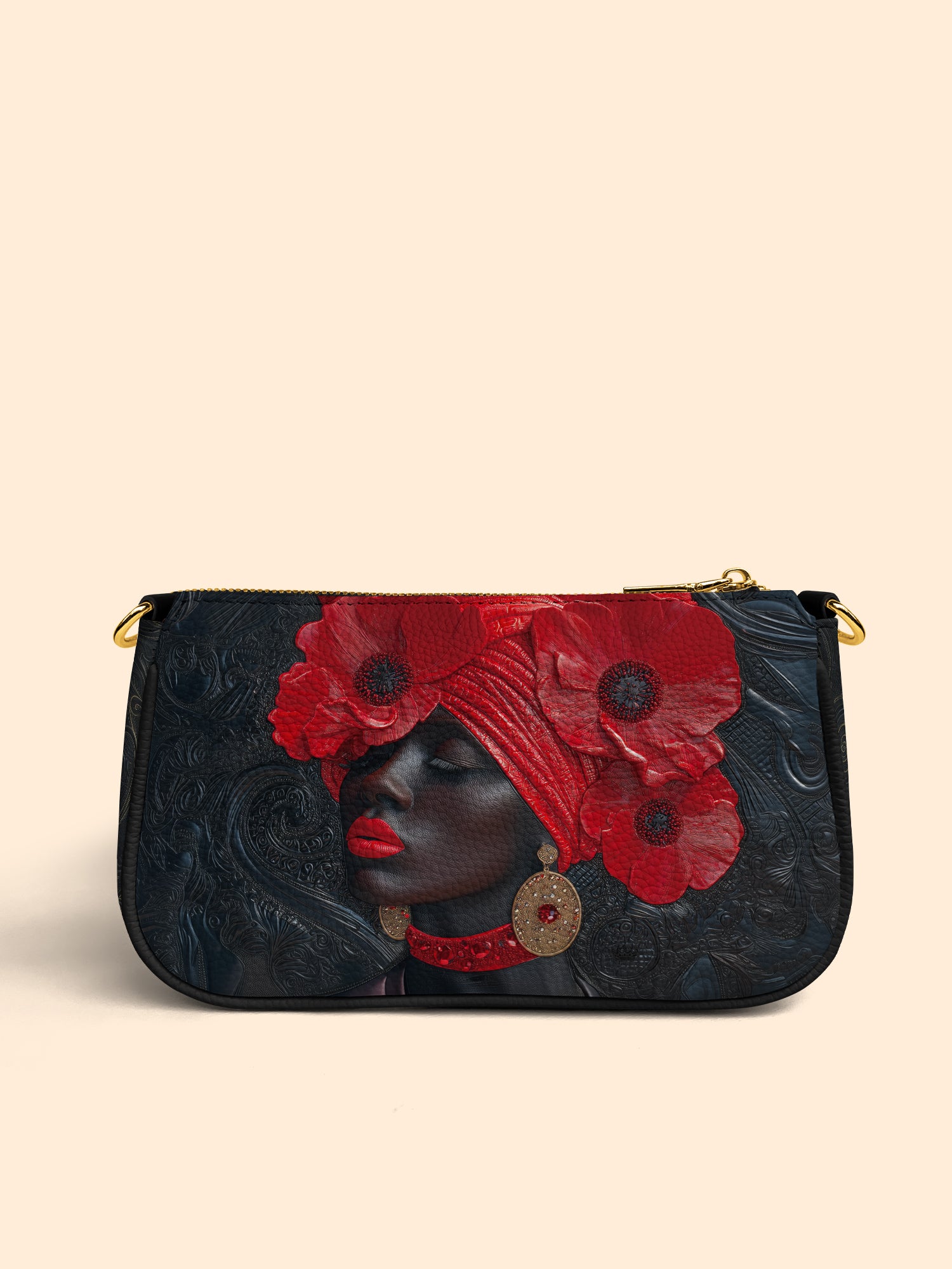 Crimson Poppy Crown Classic Zip Pochette QR0XD340