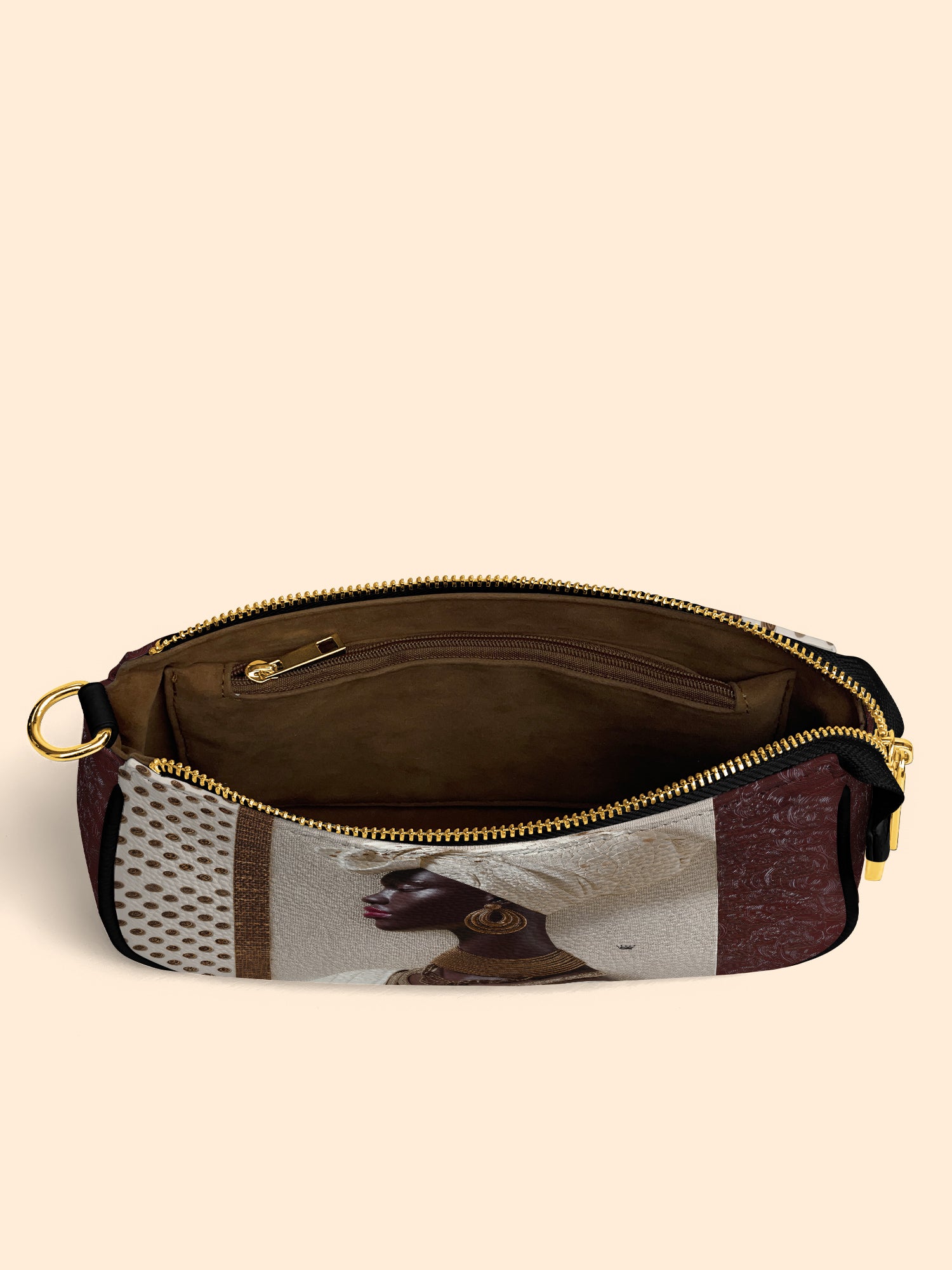 Ivory Luxe Classic Zip Pochette QR0XD582