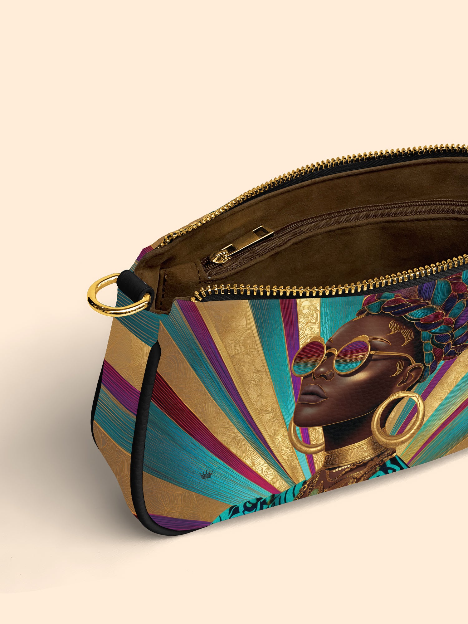 Golden Radiance Classic Zip Pochette QR0XD418