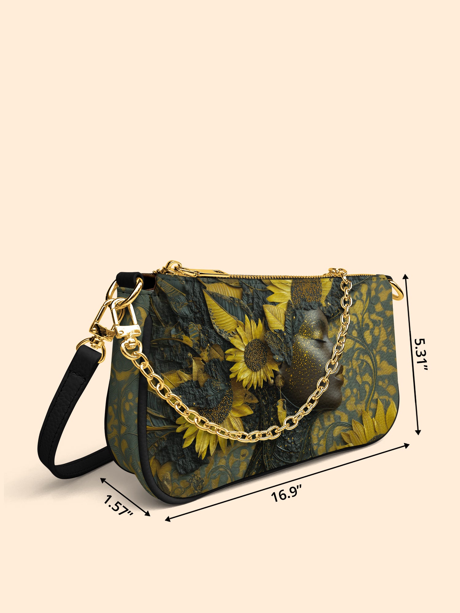 Sunflower Radiance Classic Zip Pochette QR0HH136