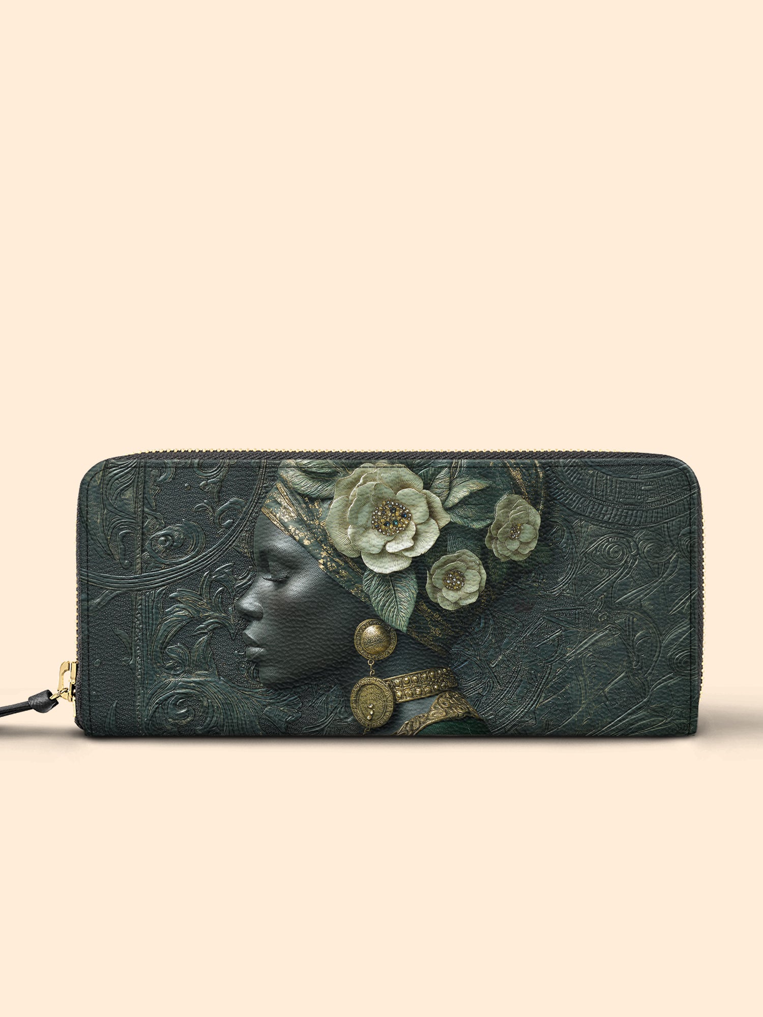 Emerald Cherokee Rose Slimline Zippy Wallet QR0XD349