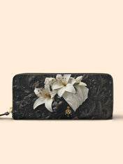 Ivory Lily Goddess Slimline Zippy Wallet QR0XD350