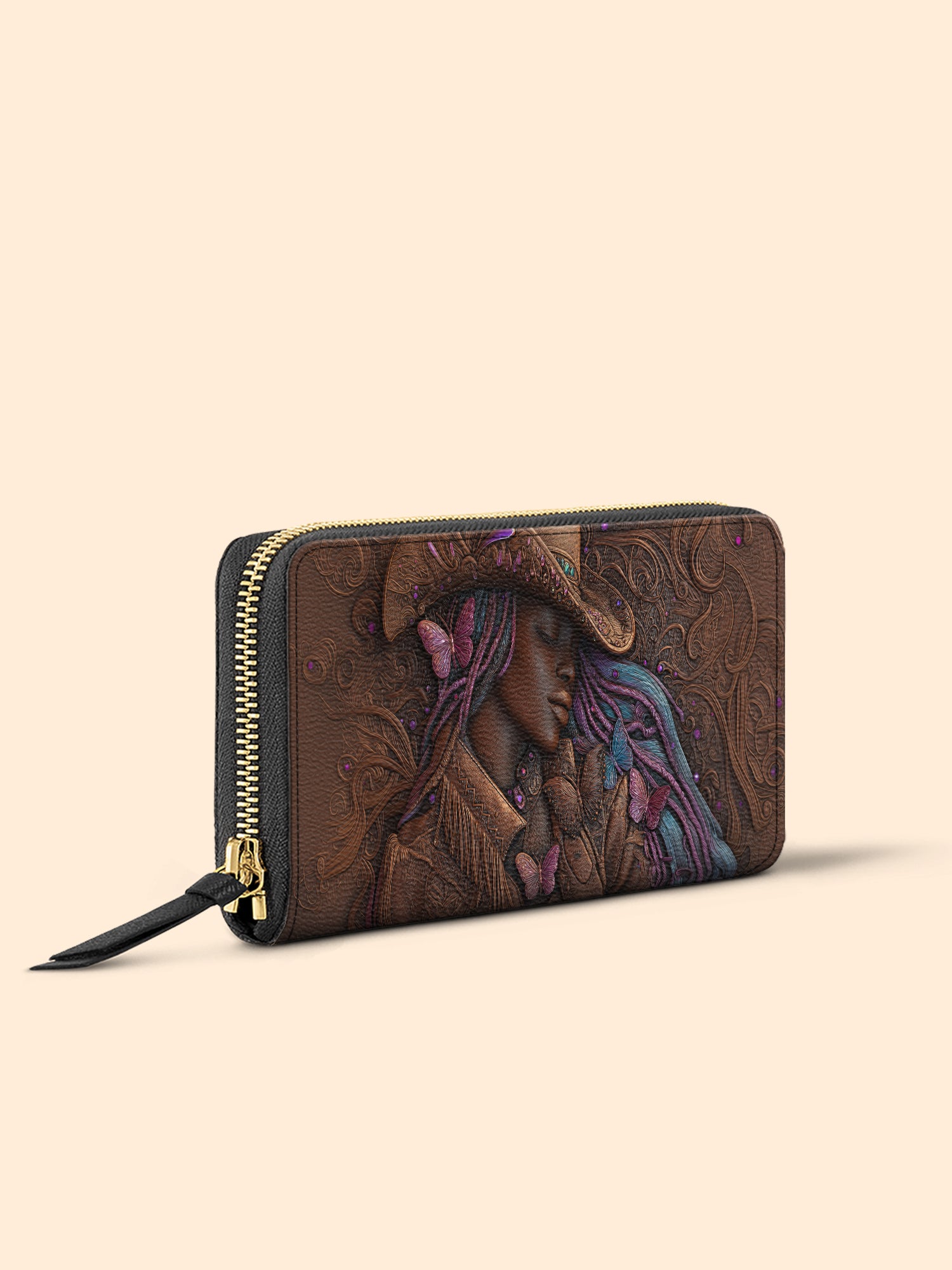 Purple Crown Slimline Zippy Wallet QR0TD226