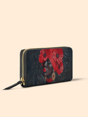 Crimson Poppy Crown Slimline Zippy Wallet QR0XD348