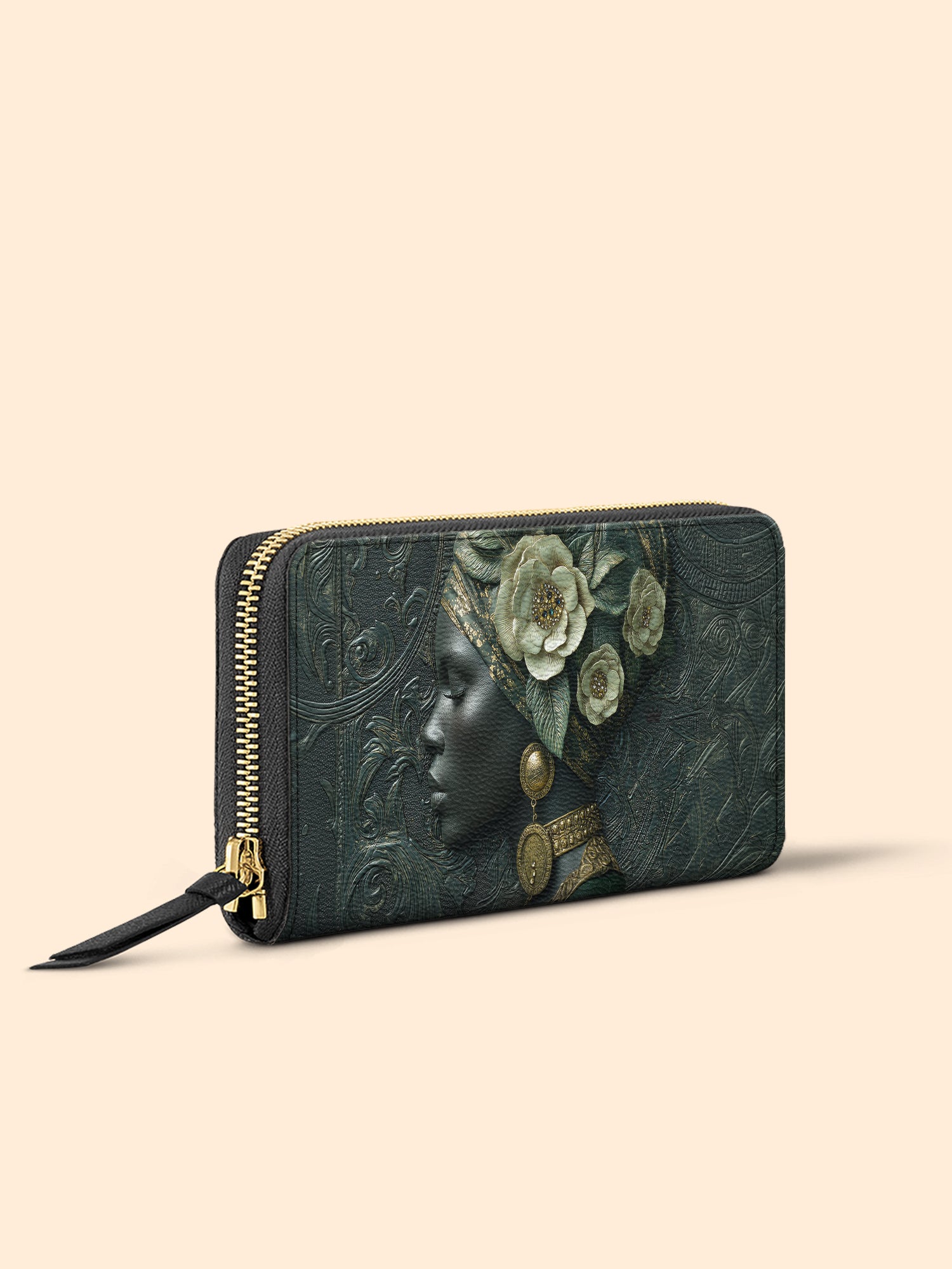 Emerald Cherokee Rose Slimline Zippy Wallet QR0XD349