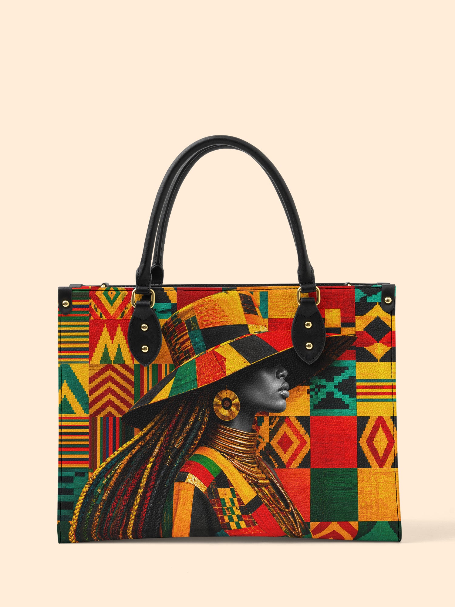 Kente Sovereign Premium Leather Handbag QR0TV276