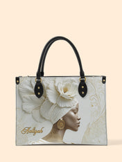 Luminous Bloom Premium Leather Handbag