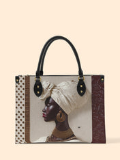 Ivory Luxe Premium Leather Handbag QR0XD569