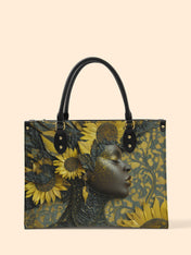 Sunflower Radiance Premium Leather Handbag QR0HH131