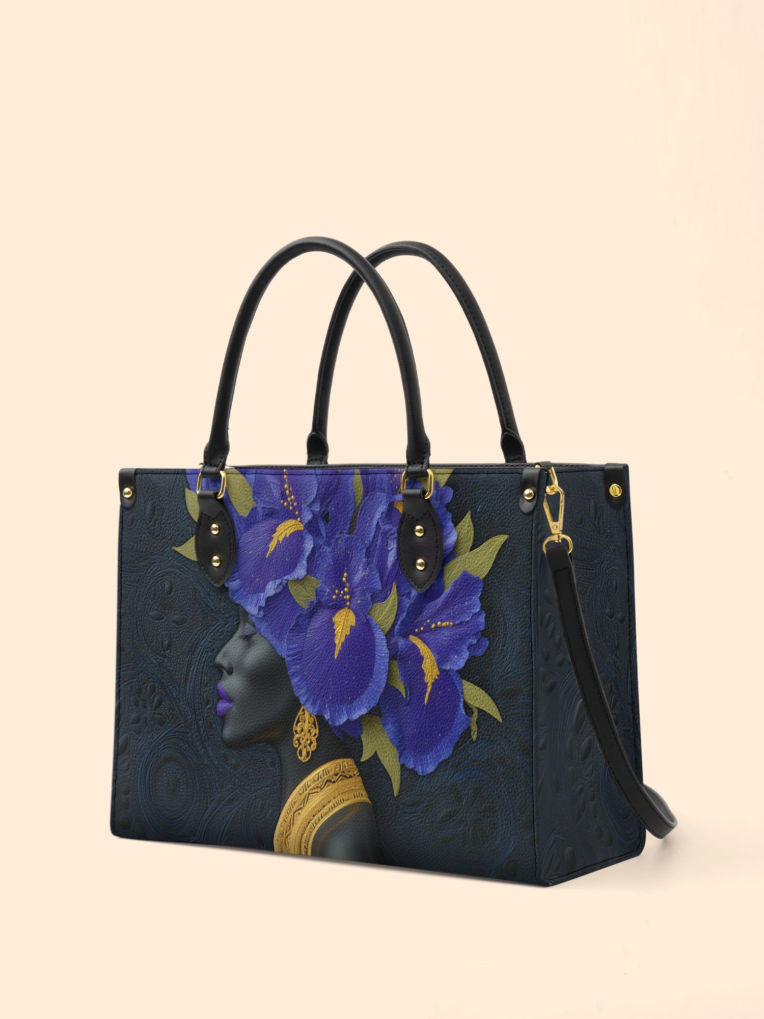 Iris Crown Premium Leather Handbag QR0XD337