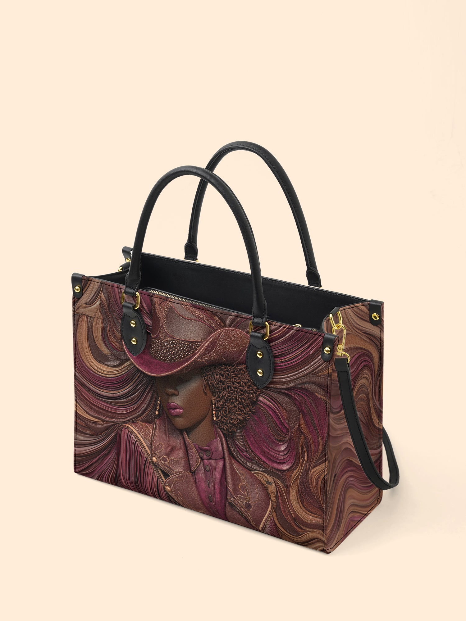 Radiant Melanin Premium Leather Handbag QR0TD229
