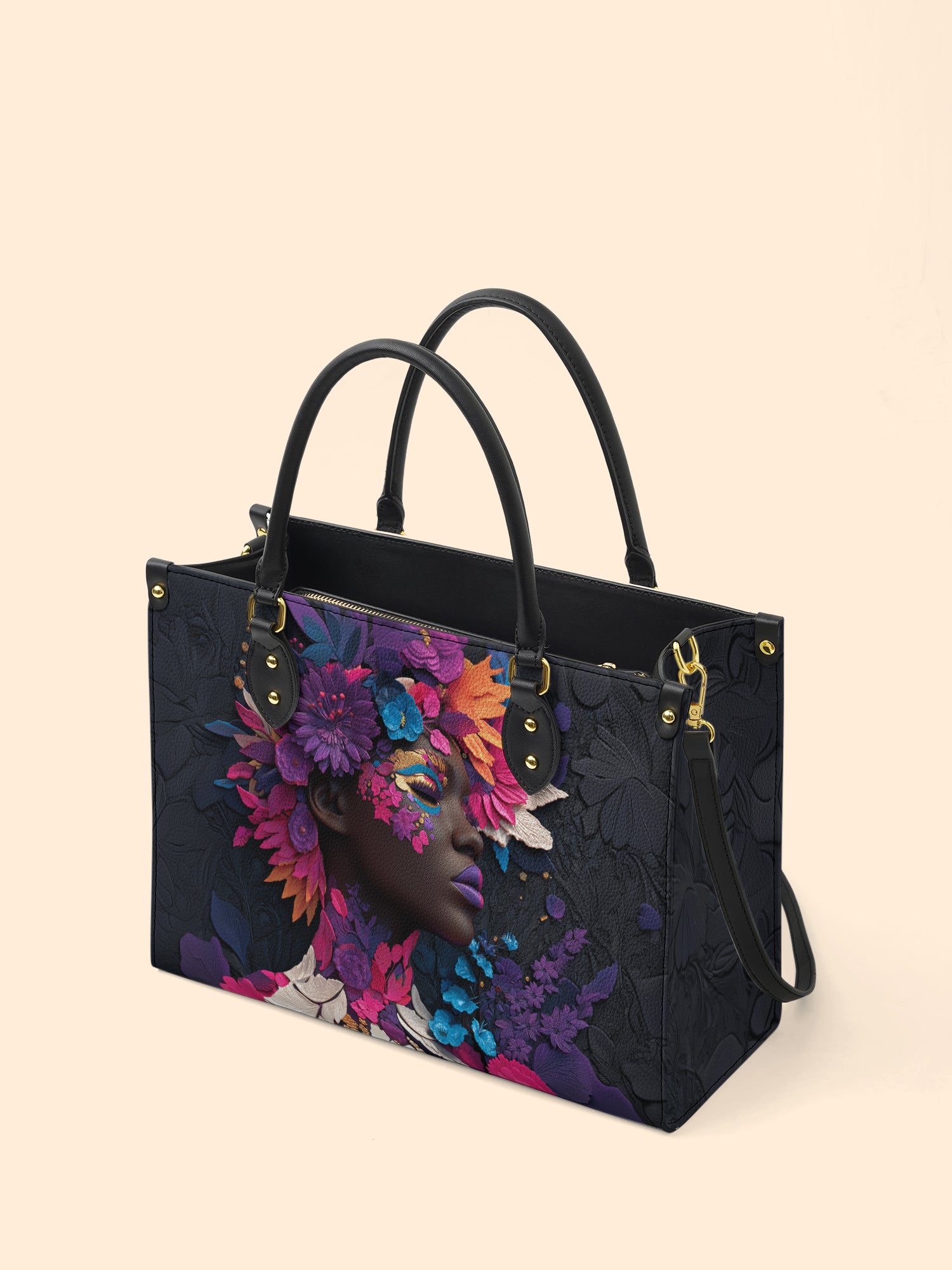 Amethyst Glow Premium Leather Handbag QR0TD223