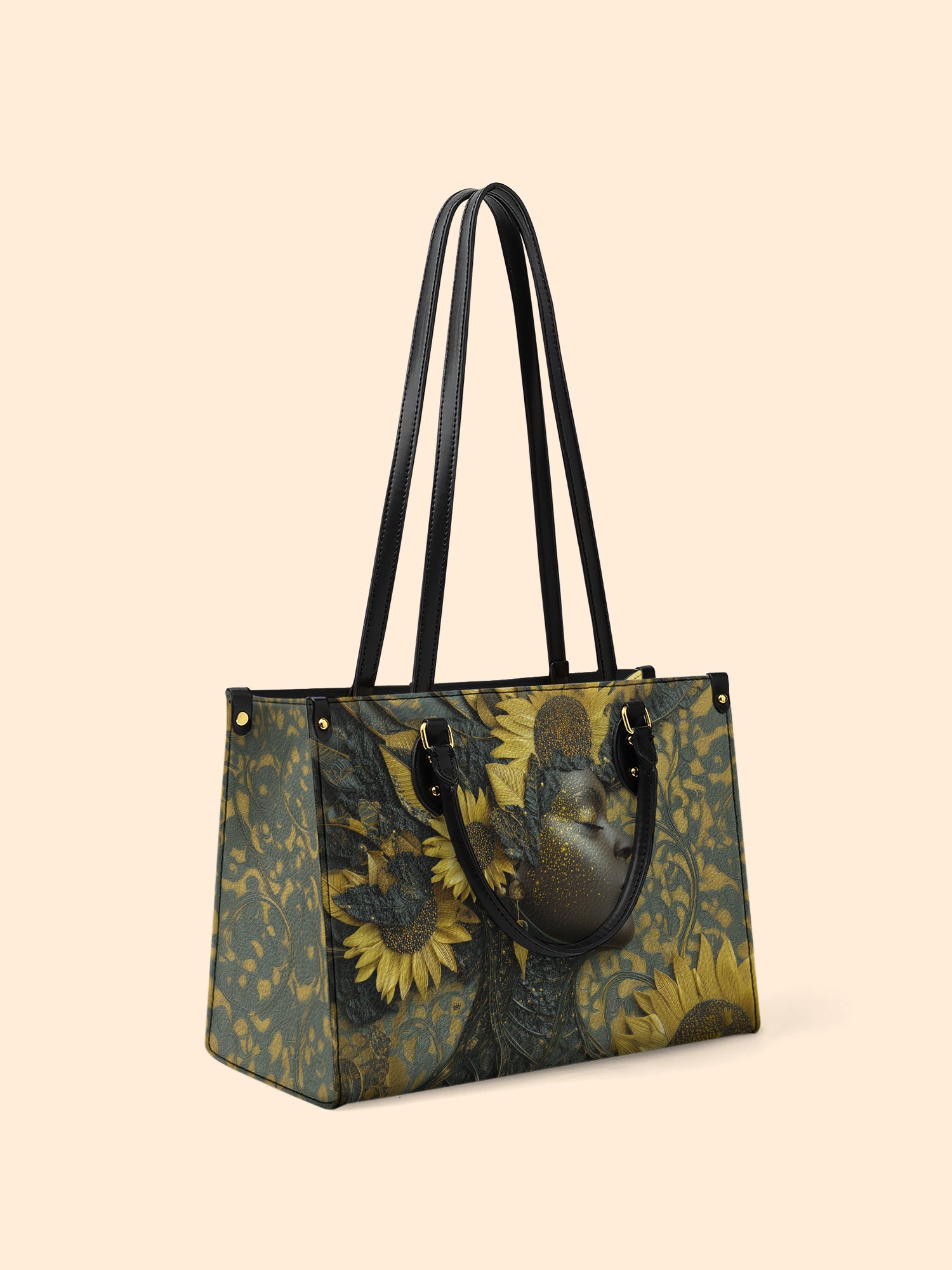 Sunflower Radiance Premium Leather Handbag QR0HH131