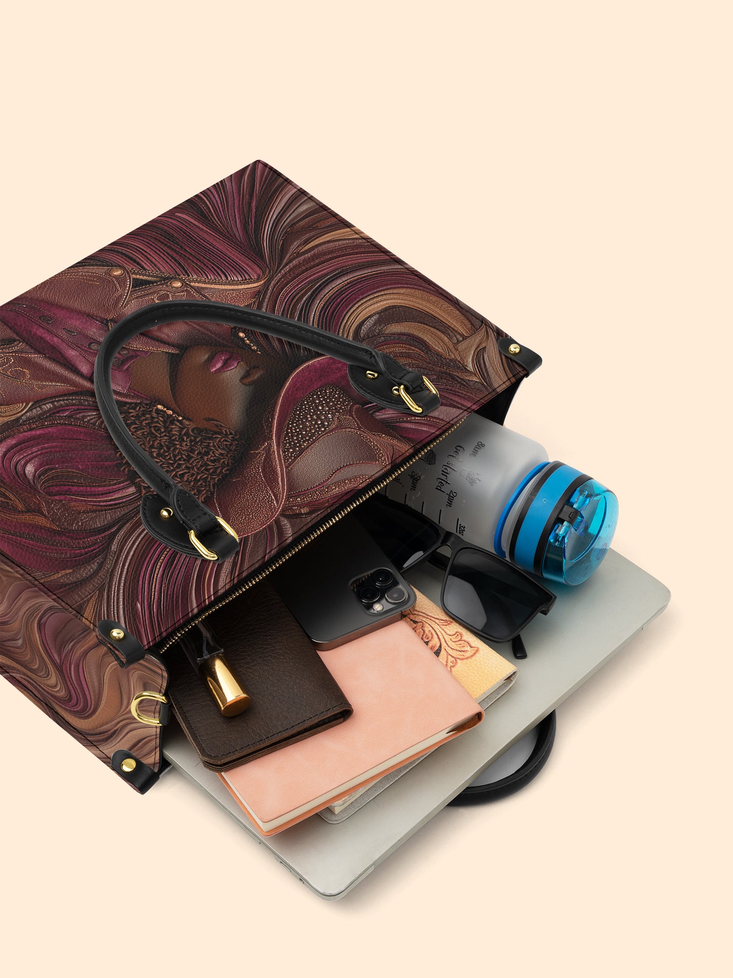 Radiant Melanin Premium Leather Handbag QR0TD229