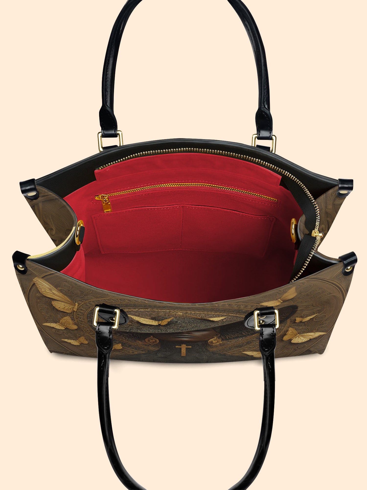 Ancestral Hymn Premium Leather Handbag QR0XD683