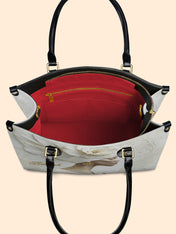 Luminous Bloom Premium Leather Handbag