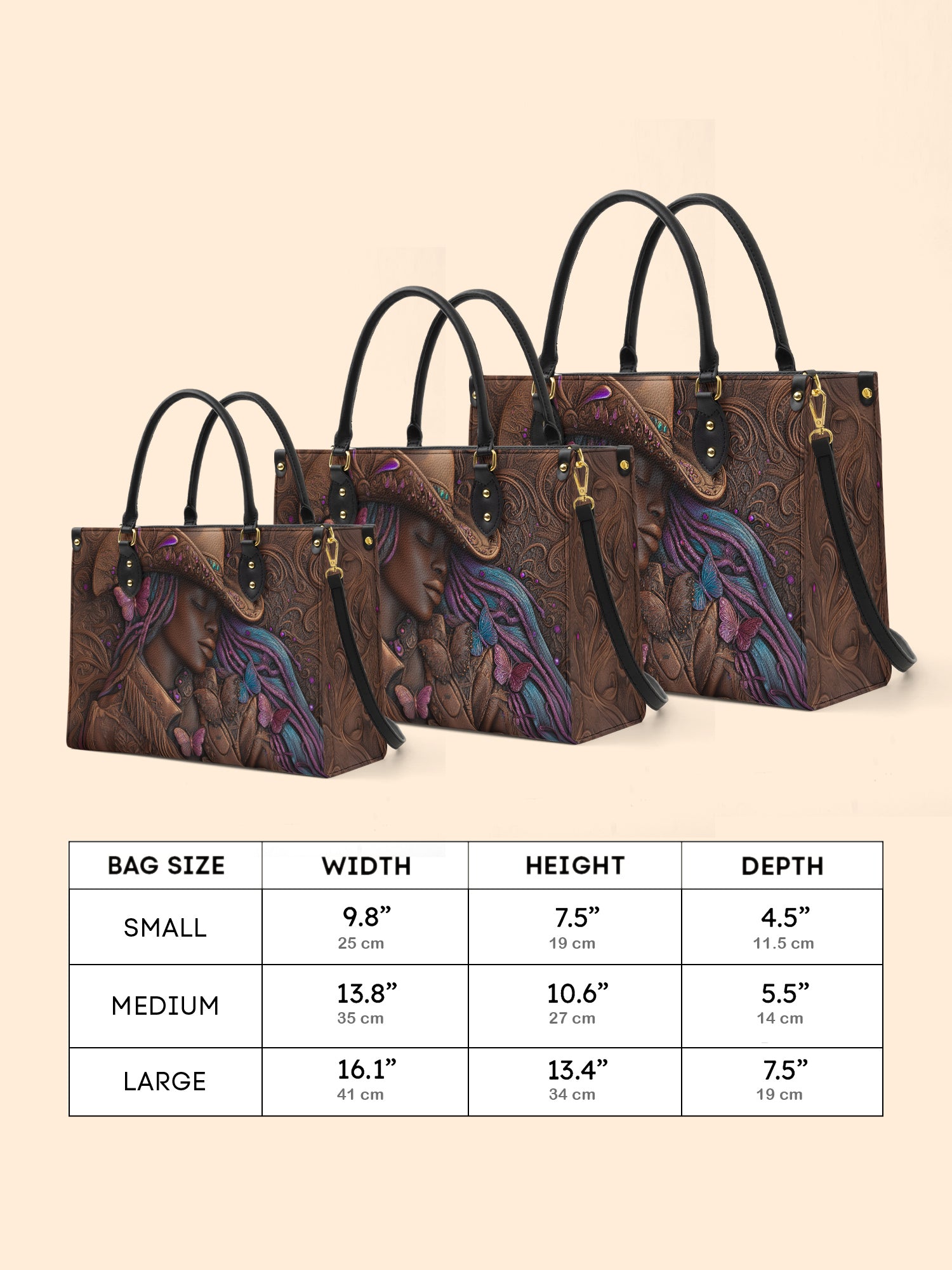 Purple Crown Premium Leather Handbag QR0TD227