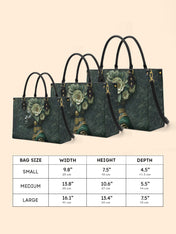 Emerald Cherokee Rose Premium Leather Handbag QR0XD333