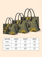 Sunflower Radiance Premium Leather Handbag QR0HH131