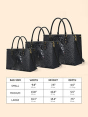 AfroGloss Leopard Premium Leather Handbag QR0XD463