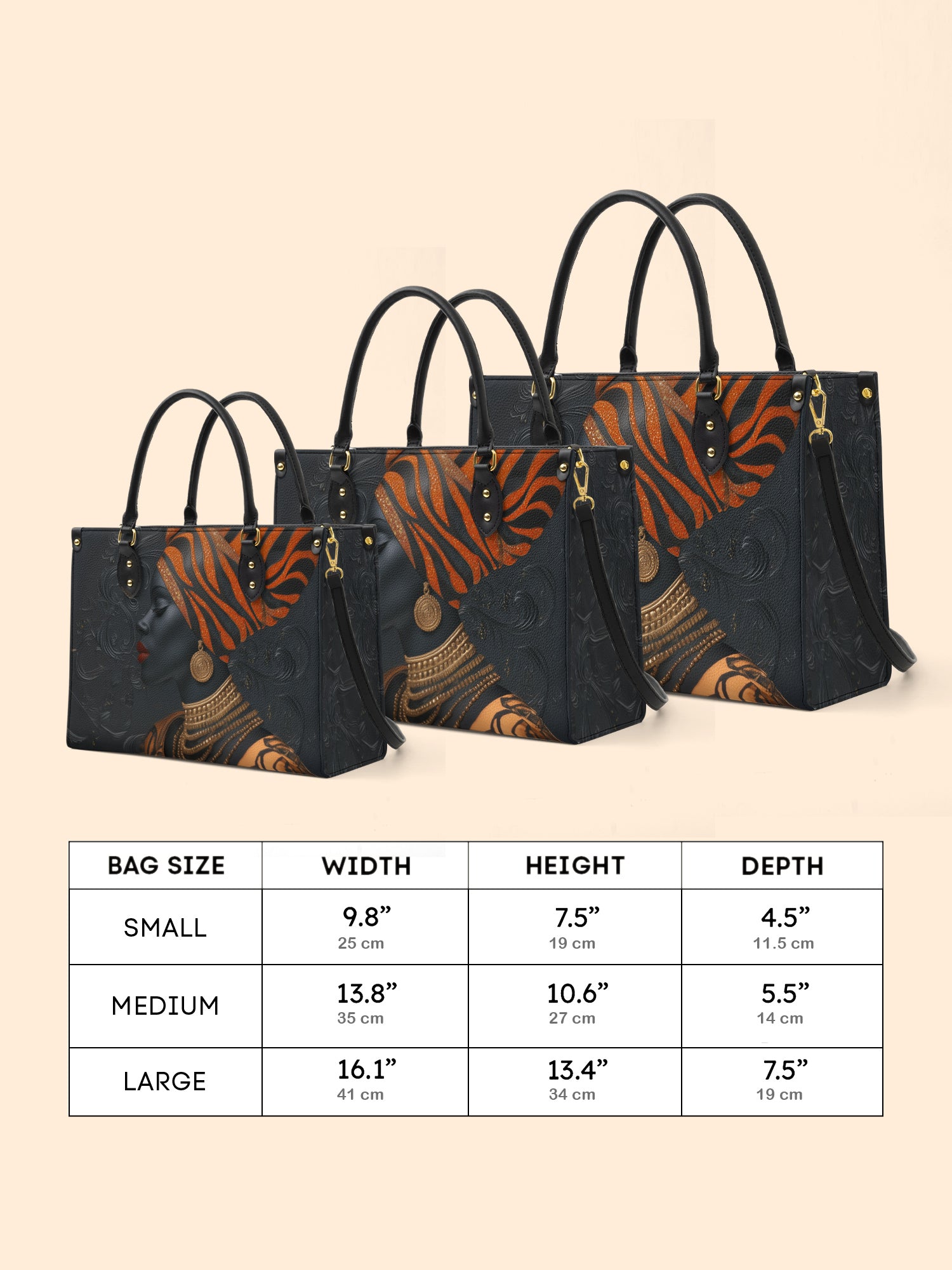 Adinkra Essence Premium Leather Handbag QR0XD456