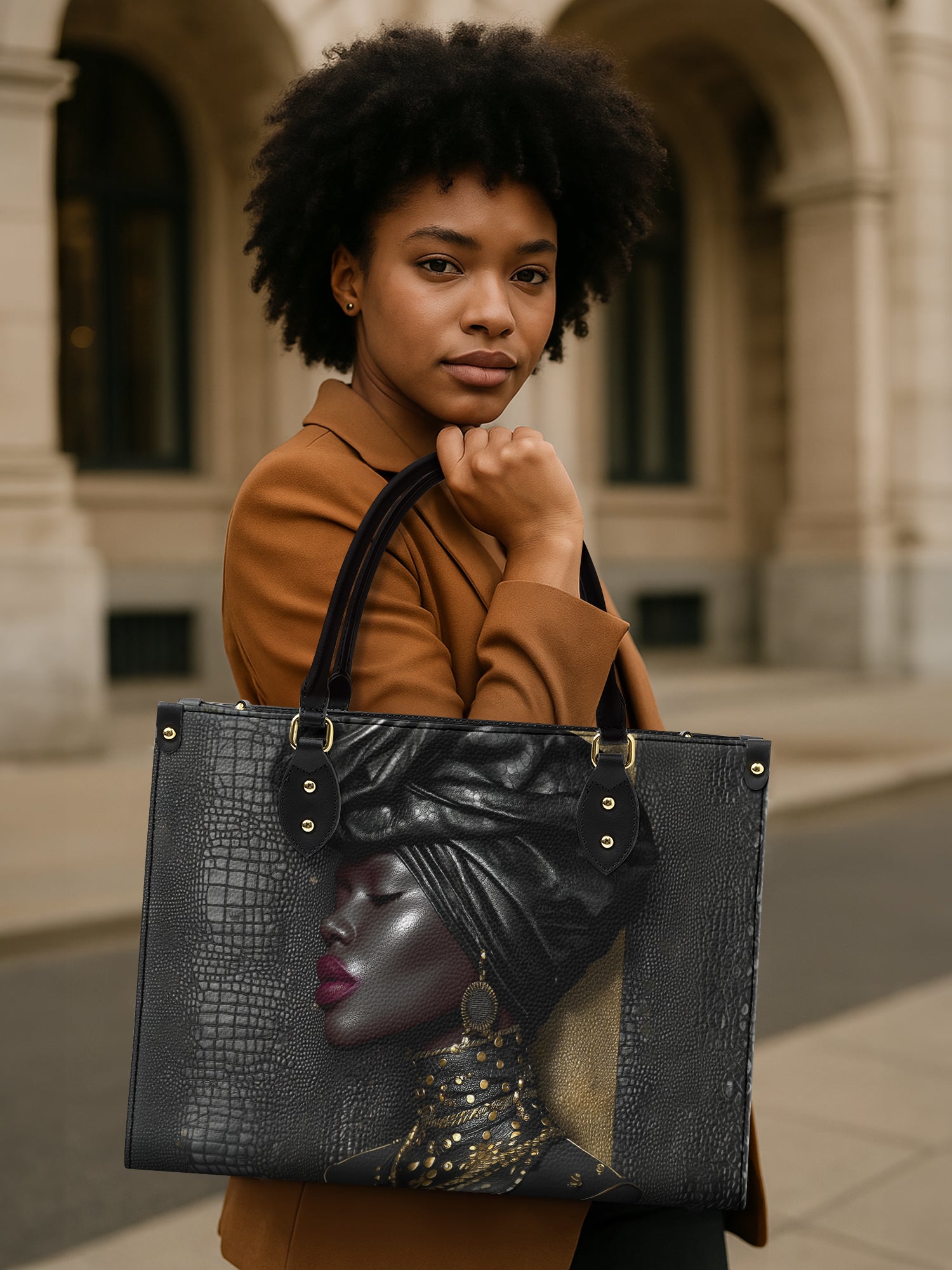 Aurelia Crown Premium Leather Handbag QR0XD562