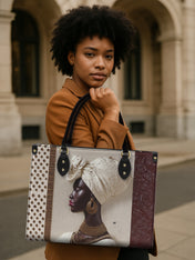 Ivory Luxe Premium Leather Handbag QR0XD569