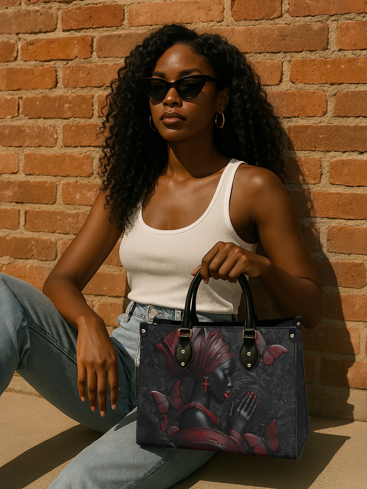 Sacred Roots Premium Leather Handbag QR0TD561