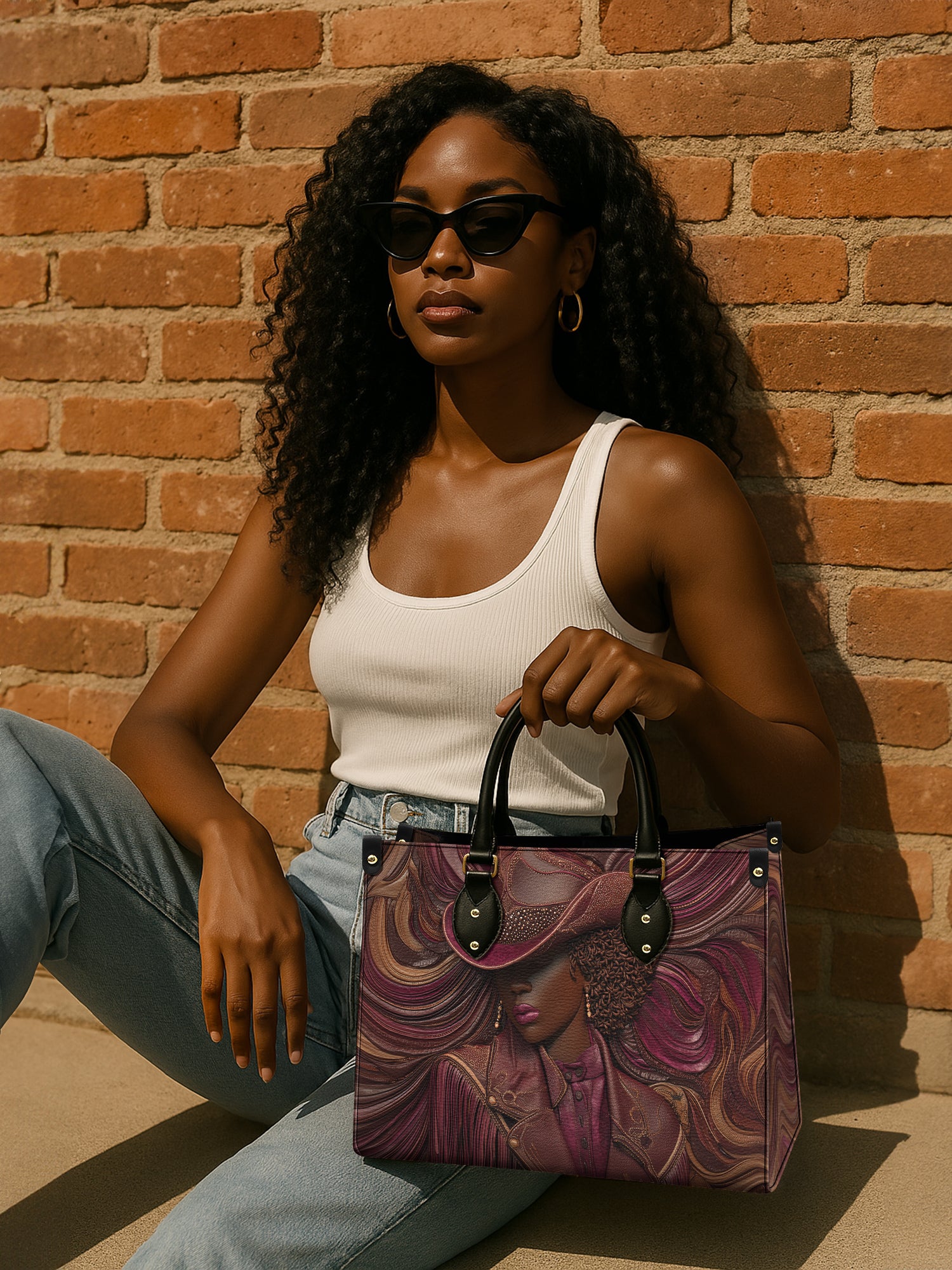 Radiant Melanin Premium Leather Handbag QR0TD229
