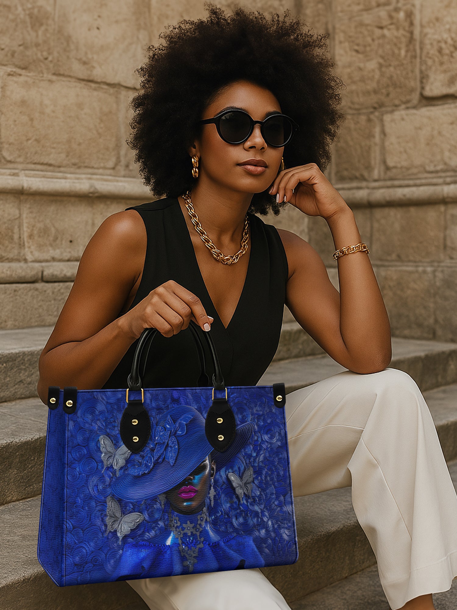 Faithful Halo Premium Leather Handbag QR0XD643