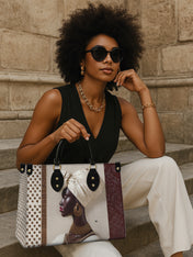 Ivory Luxe Premium Leather Handbag QR0XD569