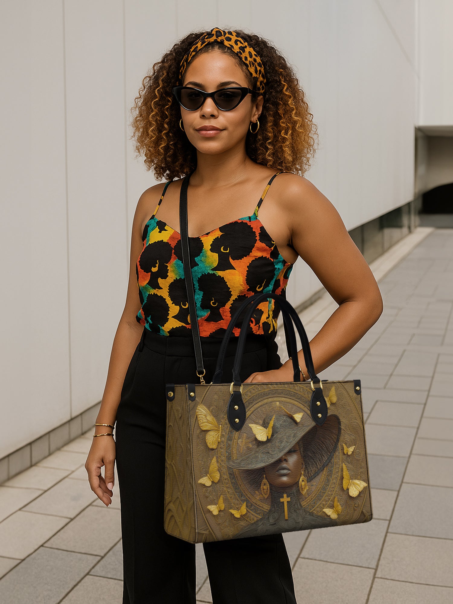 Ancestral Hymn Premium Leather Handbag QR0XD683