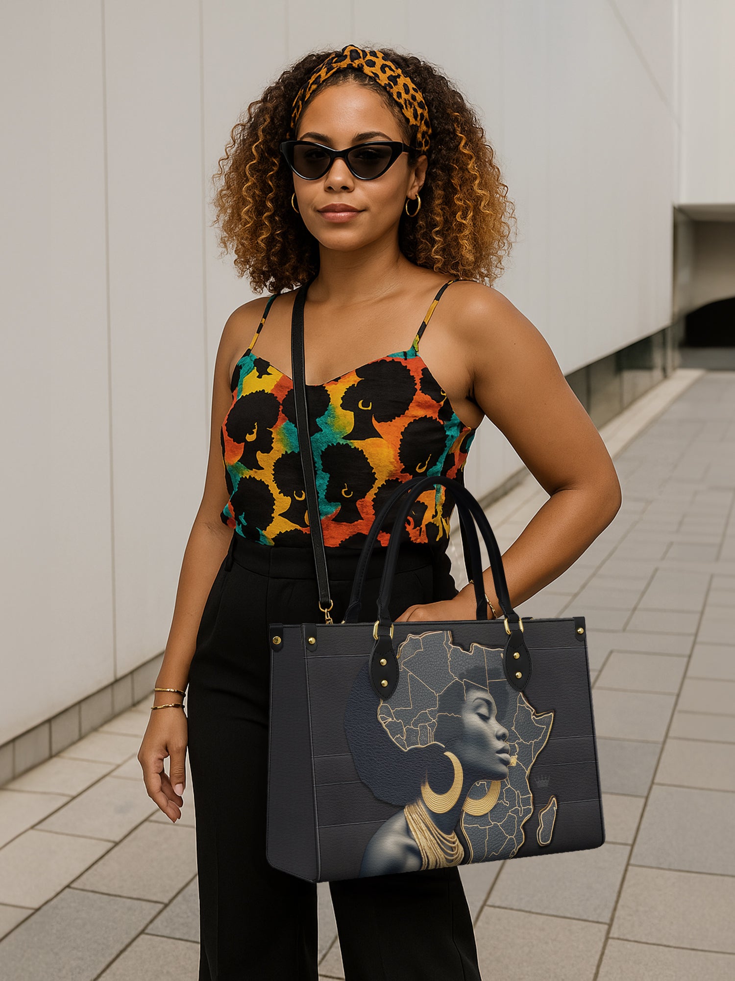 Africa Bound Premium Leather Handbag QR0TD174