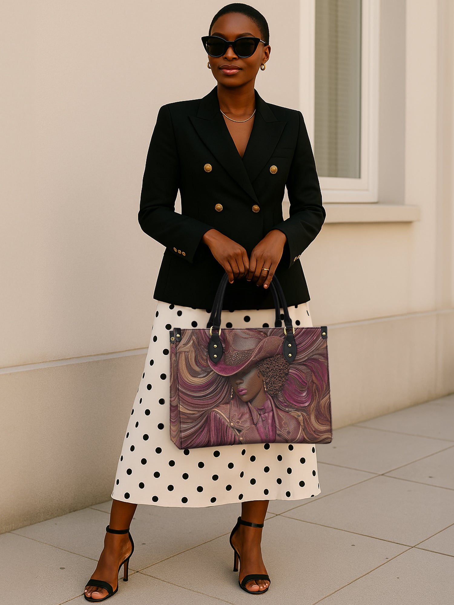 Radiant Melanin Premium Leather Handbag QR0TD229