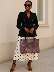 Radiant Melanin Premium Leather Handbag QR0TD229