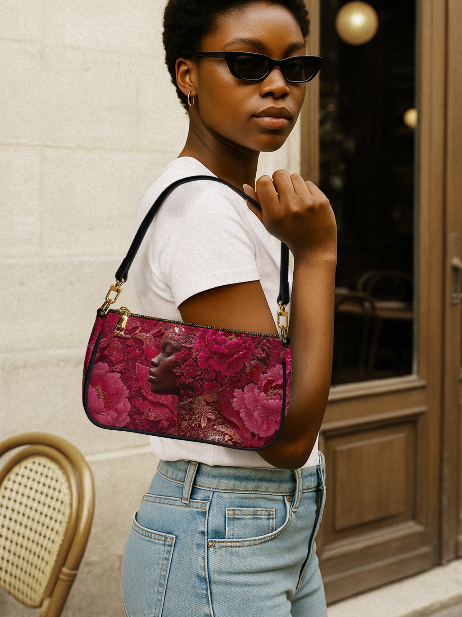 Peony Queen Classic Zip Pochette QR0HH134