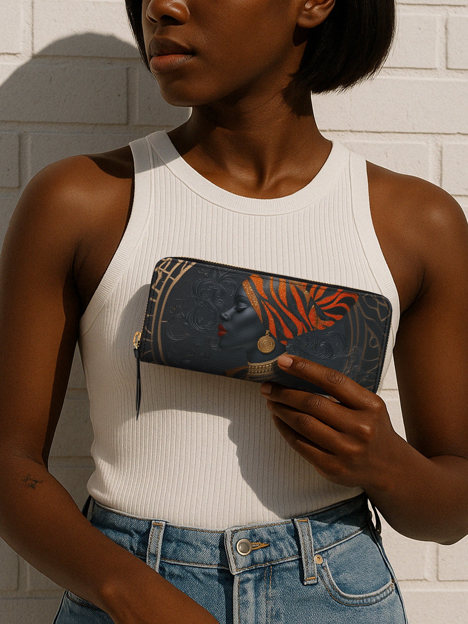 Adinkra Essence Slimline Zippy Wallet QR0XD480