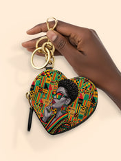 Limited In Grey Heart Coin Pouch Bag Charm QR0XD860
