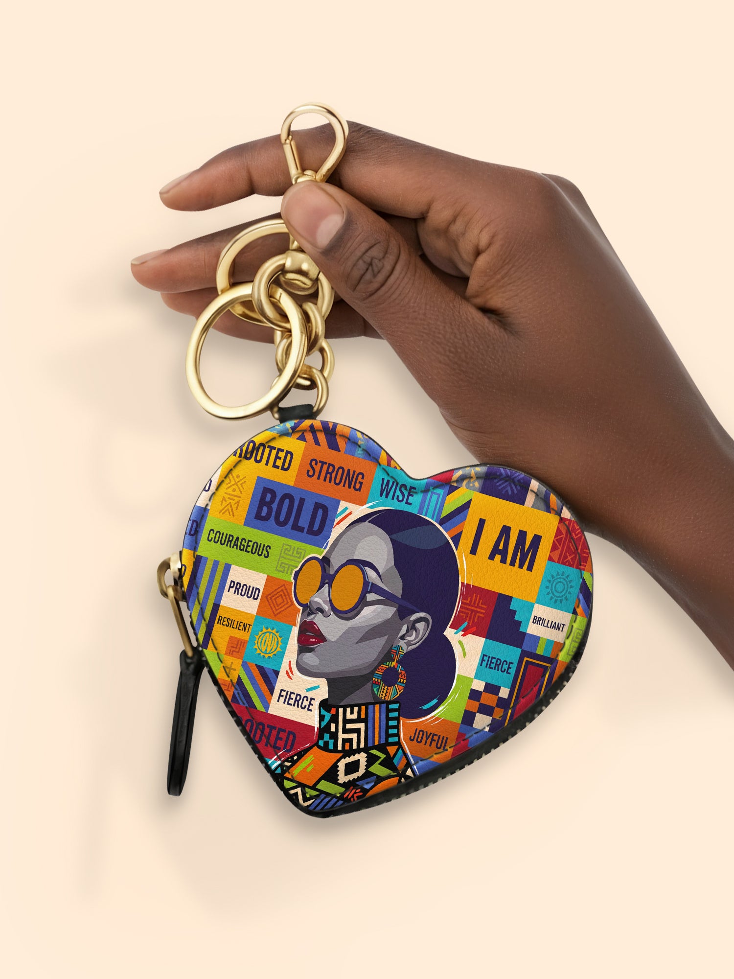 Words Never Said Heart Coin Pouch Bag Charm QR0XD861