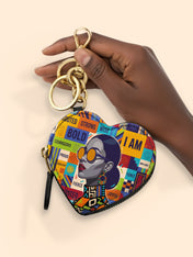 Words Never Said Heart Coin Pouch Bag Charm QR0XD861