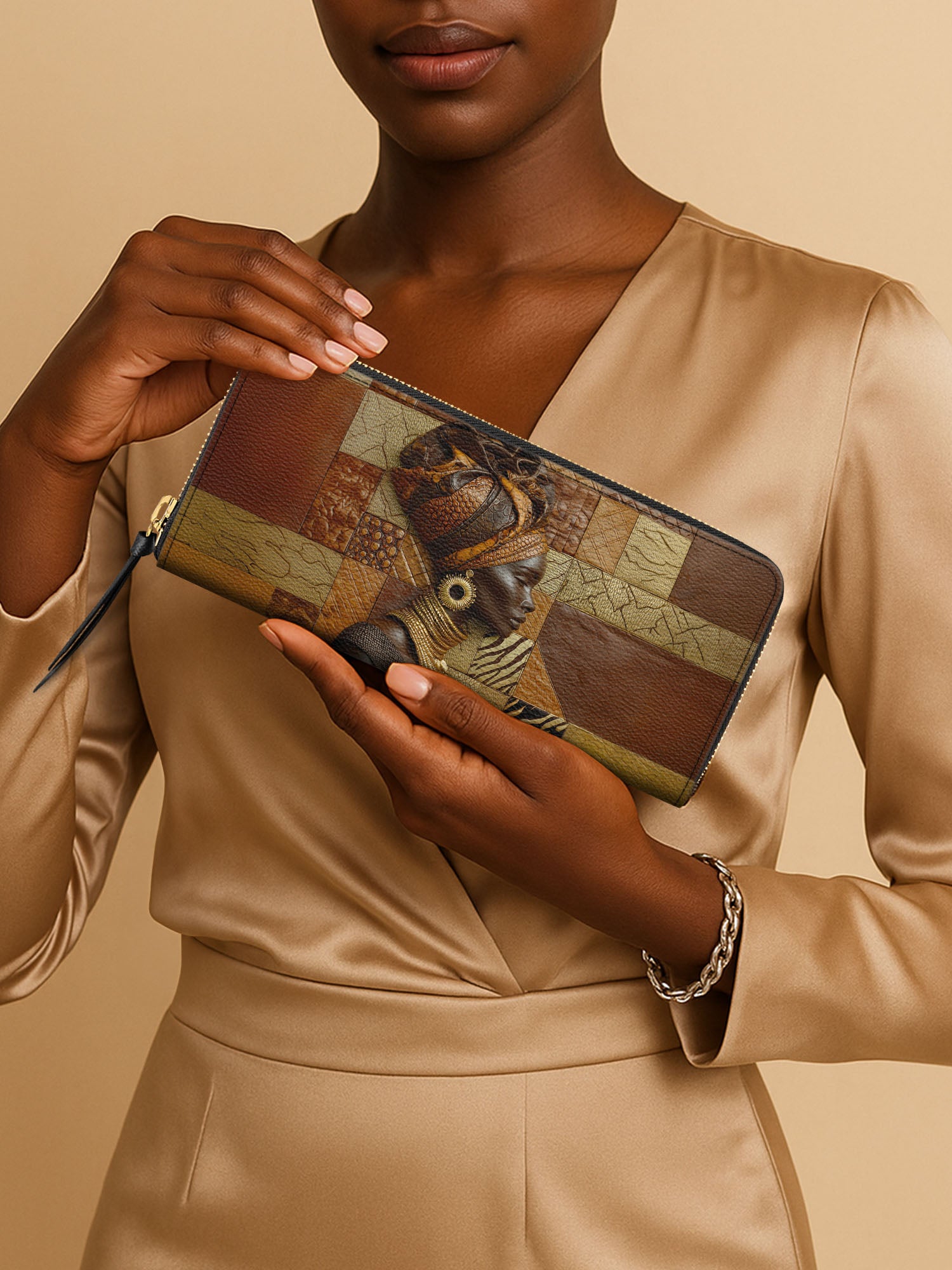 Feline Goddess Energy Slimline Zippy Wallet QR0TD507
